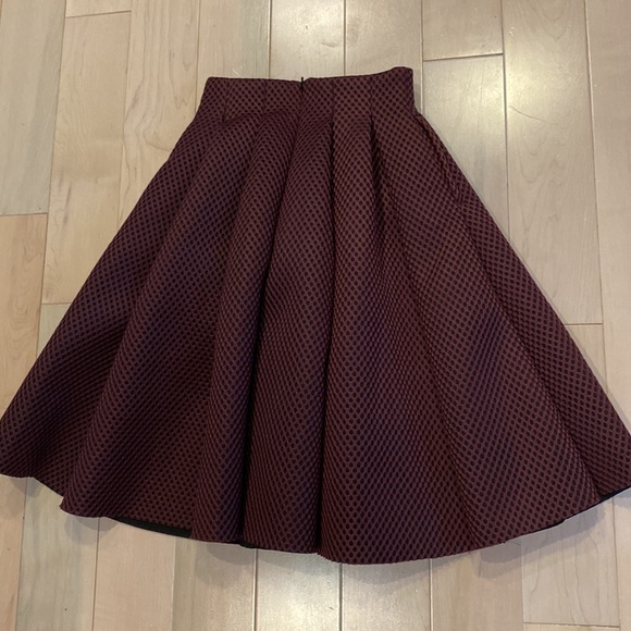 Maje Burgundy Midi Skirt - Picture 11 of 13